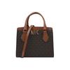 Mk Mott Vintage Color Block Logo Tote Bag Crossbody Bag Women Bags Brown 35T0GOXM2B-BROWN