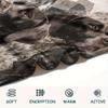 1PC Moonlit Canine Pack Print Flannel Blanket, High quality Comfortable for All Seasons, Home Decor, Warmth and Comfort