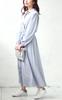 Gold Japan Plus Size Long Sweater Shirt with Ribbon and Perfect for Fall and Size Blue Women's Dress, Sleeve, Flare, Spring, Fem-437, 3L,