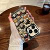 Haikyuu!! Průhledné TPU pouzdro na telefon s koláží chibi postaviček Pro iPhone 15 Pro Max a Samsung Galaxy S24 Ultra, Nárazuvzdorný kryt