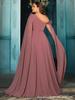 2024 Plus Size V-Neck Chiffon Bridesmaid Dress - Flowy Light Luxury Design.