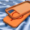 17ProMax iPhone16 Liquid Silicone Magnetic Soft Drop-Proof Phone Case
