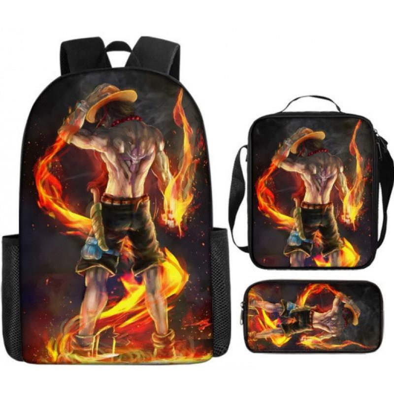 One Piece Backpack Set For Middle School Students Nylon School Bag Pencil Case And Tote Bag