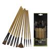 Akvarelový štětec 10 kusů multifunkční sada hnědý krátký dřevěný nylonová vlna studentský malířský kvaš štětec olejový štětec umělecký nástroj