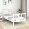 VidaXL Bed Frames White Solid Wood 90x190 Cm Single 3105891