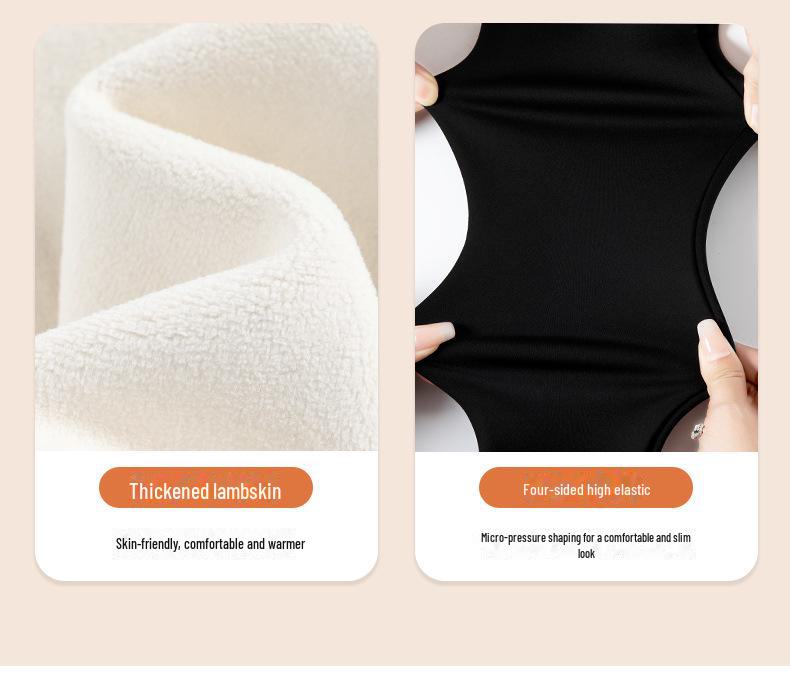 Plush Slimming Black Matte Shark Leggings for Women - Thick, No Lines Yoga Wear for Autumn/Winter