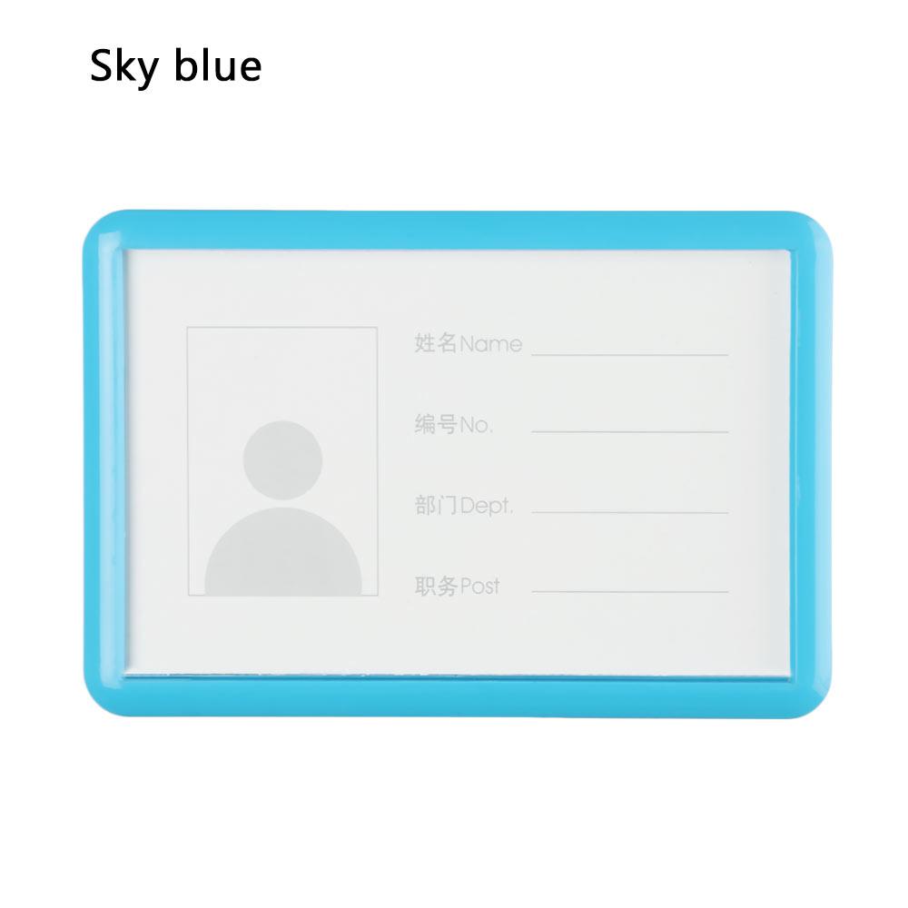 Name Tags Bank Credit Card Business ID Badge Holder Card Bag Card Holder With Pin Clip Badge Case