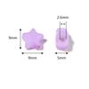 100pcs/Lot 9mm Acrylic Beads Jelly Colored Five Point Star Large Hole Loose Beads For DIY Handmade Jewelry Bracelet Necklace