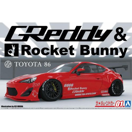 Aoshima Bunka Kyozai (AOSHIMA) 1/24 The Tuned Car Series No. 1 Toyota ZN6 TOYOTA86 '12 GREDDY & ROCKET BUNNY ENKEI Ver. Plastic Model
