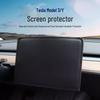 Tesla Model 3/Y Central Control Screen Protector & Navigation Screen Leather Case - Car Accessories