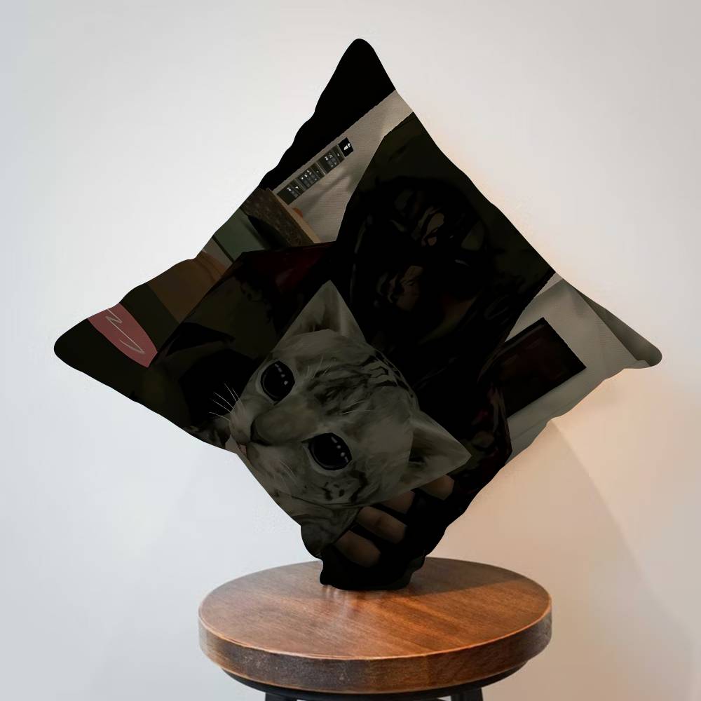 Cry of Fear Game Pillow Covers Cartoon Sofa Decorative Home Double-sided Printing Short Plush Cute Cushion Cover
