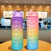 New 750ML Large Capacity Water Bottle Portable Plastic Sports Water Cup Motivational Leak-proof Water Jugs Students Adults
