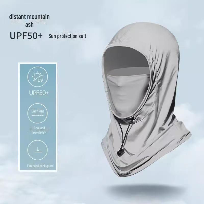 Unisex Summer UV Protection Mask Hat with Integrated Neck & Face Shield for Cycling