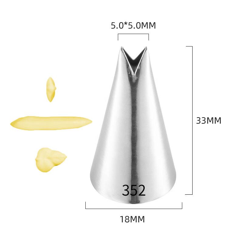 Ruhan Stainless Steel Cake Decorating Piping Nozzle Set