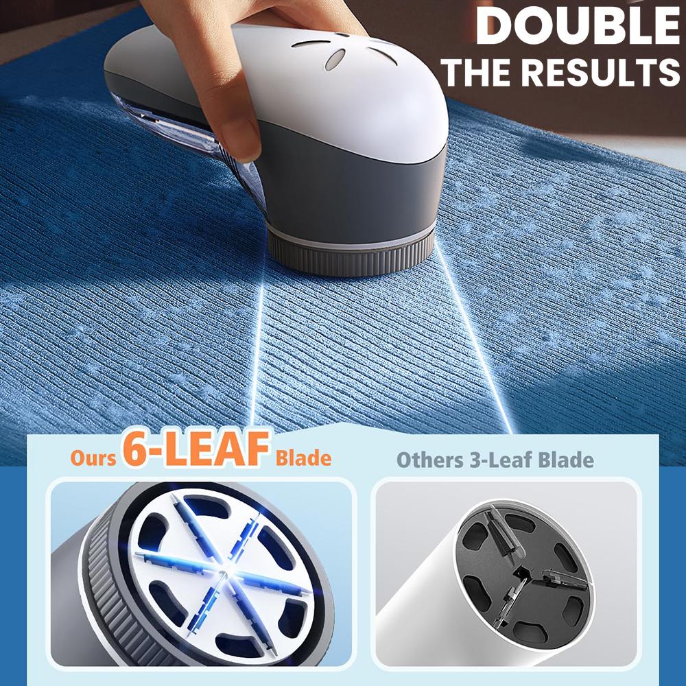

6-leaf Blades Fabric Shaver Electric Lint Remover for Clothing/Couch/Furniture Type A