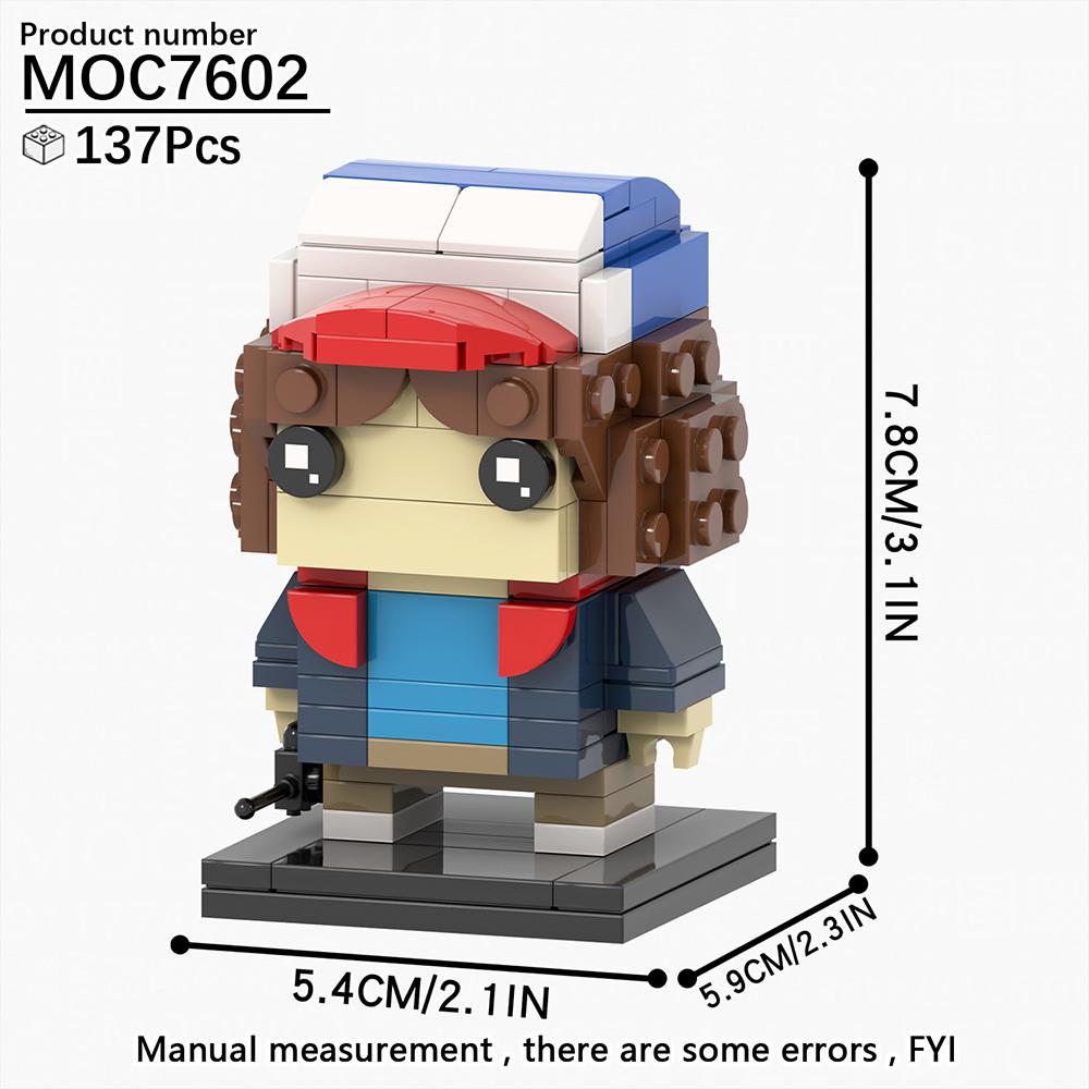 MOOXI Monster Demodog Stranger TV-Serienfigur Brickheadzed Thing Bausatz Erwachsenen Bausteine Set Kinderspielzeug MOC Stein Geschenk