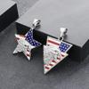 Trendy Brand Triangle Pendant Men's Hip-hop Oil Dripping Five-pointed Star Eagle Men's Pendant