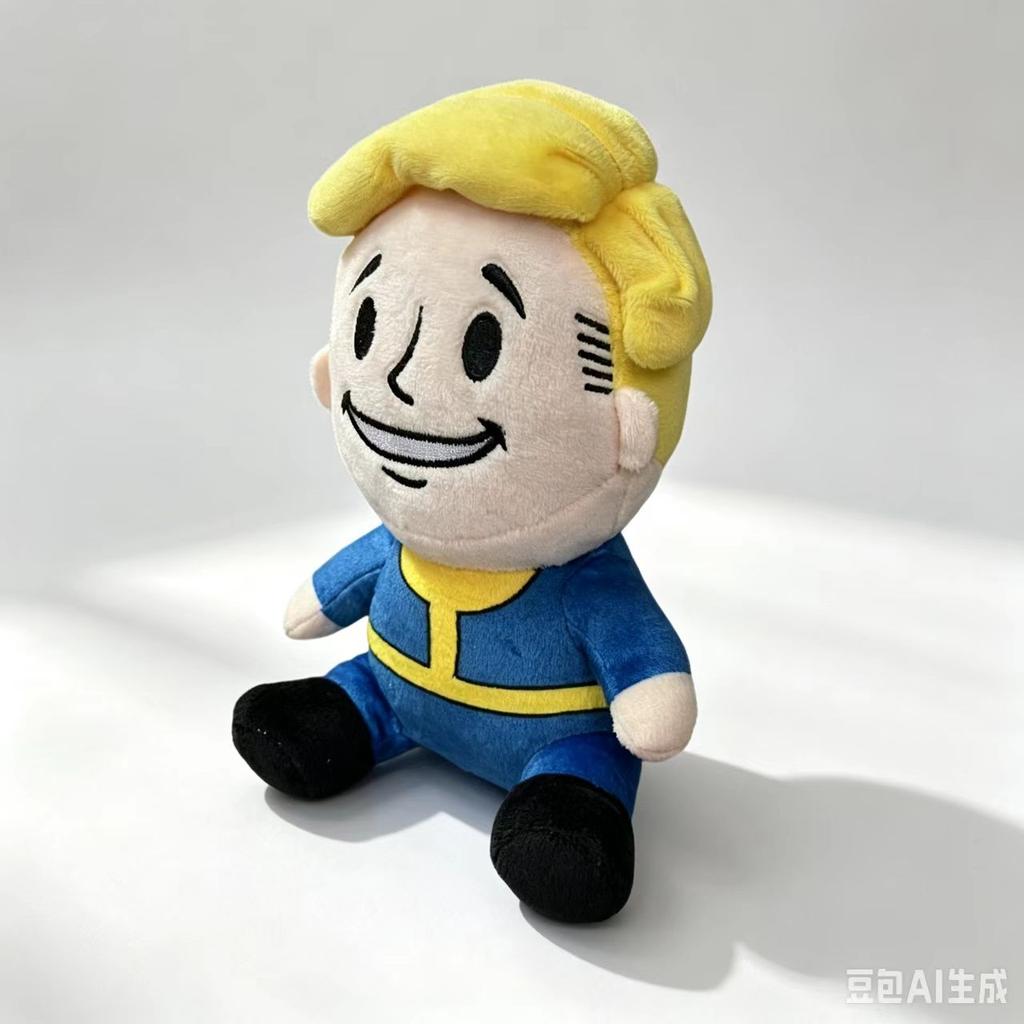 Vault Plush Toy Cartoon Vault Boy Plushie Doll Soft Peluches Stuffed Periphery Toys Kids Birthday Christmas Gifts