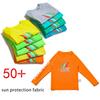 Çocuklar İçin Dış Mekan Güneş Korumalı Üst Yuvarlak Yaka Uzun Kollu Nefes Alabilen Hızlı Kuruyan Sweatshirt
