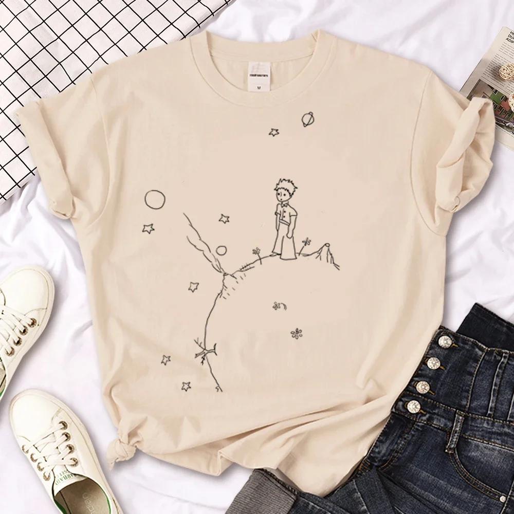 Little Prince T-shirt Women's Summer T-shirt Women's Casual Loose Designer Pattern Clothing
