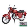 1/10 JAWA 250 Alloy Classic Retro Motorcycle Model Diecast Metal Street Motorcycle Model Simulation Sound and Light Kid Toy Gift