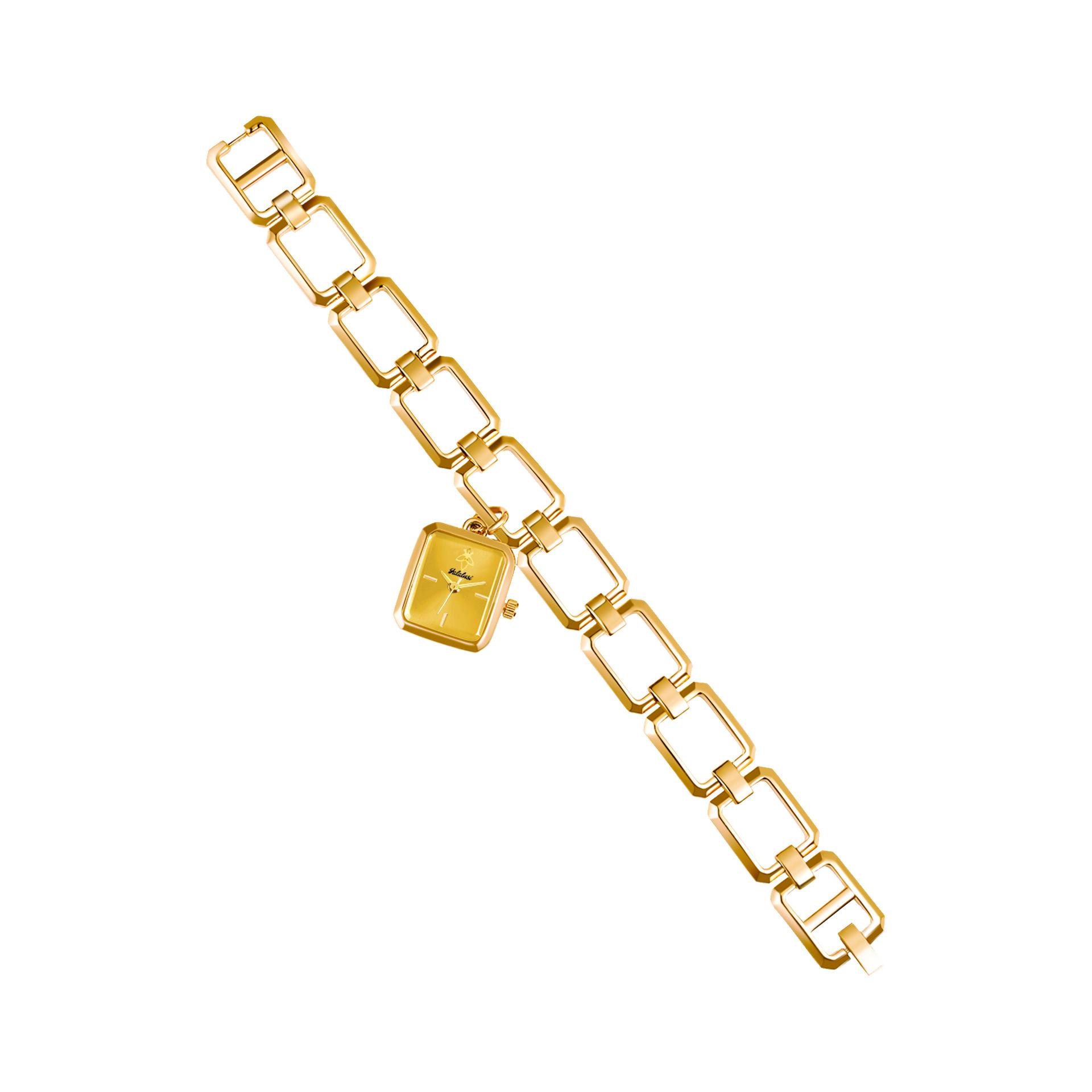 Square Women S Watch Skeleton Strap Light Luxury Design Pendant Women S Watch Pendant Bracelet Watch