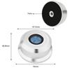 Monosaudio Record 50Hz Rotation Vibration Reduction Vibration LP Record LP Disc 320G Aluminum with Base Bubble for Vinyl Record Players Stabilizer,