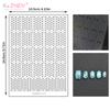 1 Sheet Nail Art Hollow Out Sticker Star Butterfly Love Adhesive Template Stamp Stickers Nail Art Decoration Charm Nail Decals