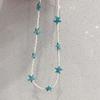 Starfish Charm Choker Chain Beaded Necklace for Women Stylish Neck Jewelry Gift