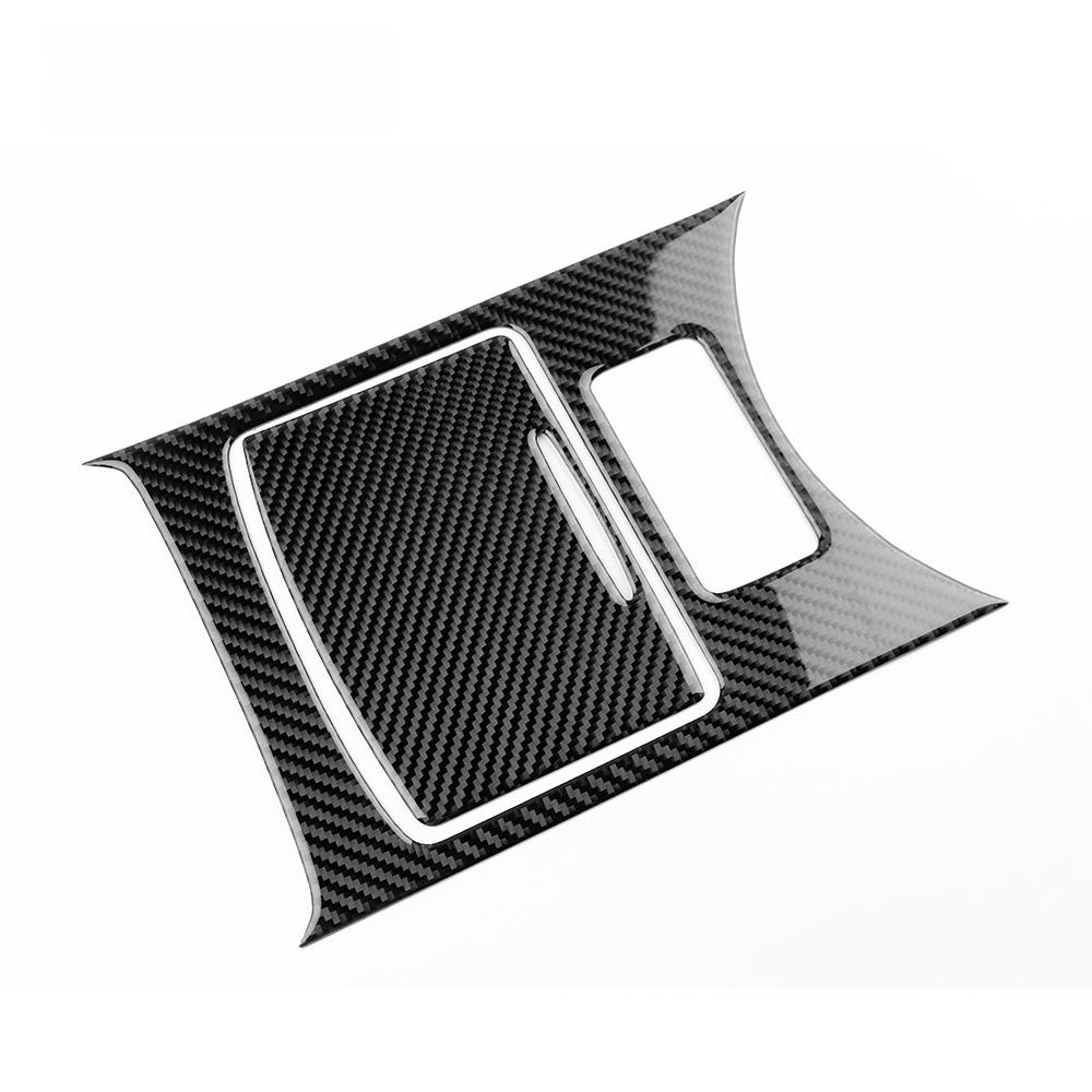Carbon Fiber Car Central Water Cup Cover Sticker For Infiniti G35 G37 2008-2013 Gear Cup Panel Trim Decoration Accessories