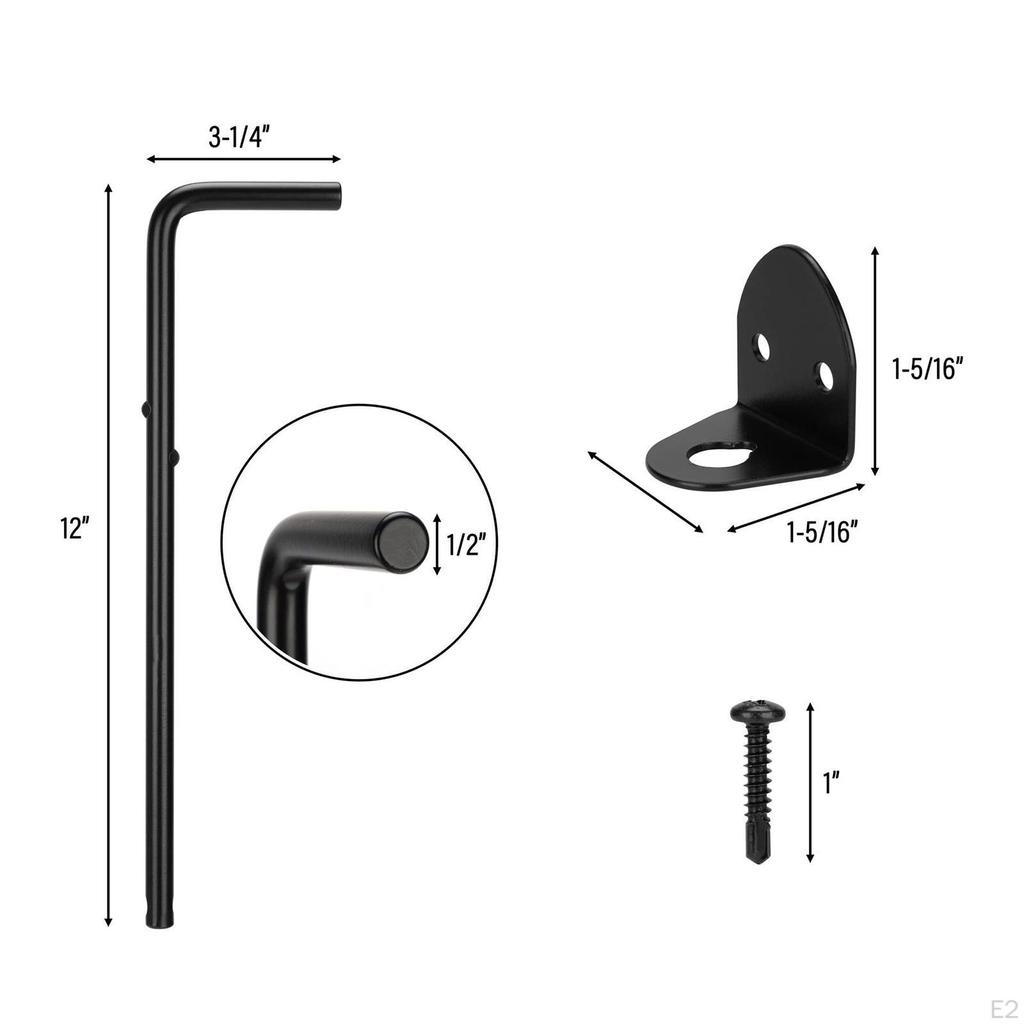 Gate Ground Latch Hardware Heavy Duty Holding to The Easy Install Stopper