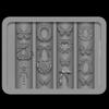 3D Silikonform für Nailart-Design Relief Schleife Erdbeere Barockmuster Maniküre Vorlagen Platten Werkzeuge Zubehör