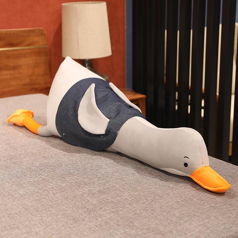 White Sunshine Big Goose Plush Toy Cute Children Holiday Gift Doll Pillow Sleep