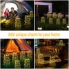 200/100LED Outdoor Solar Feuerwerk Beleuchtung Dekor LED Licht Lichterketten Ramadan Lampe Wasserdichte Lichterketten für Innenhöfe