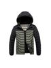 Light Cotton Jacket Men's Models Winter Crash Colour Full Print Removable Cap Thickened Hooded Comfortable and Versatile Jacket Men