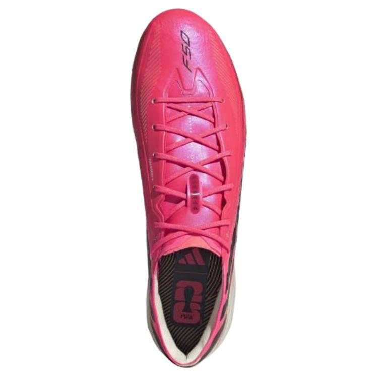 adidas F50 Hyperfast Elite AG Solar Turbo Unisex Voetbalschoenen Roze Solar-Turbo Zwart Core KI9129