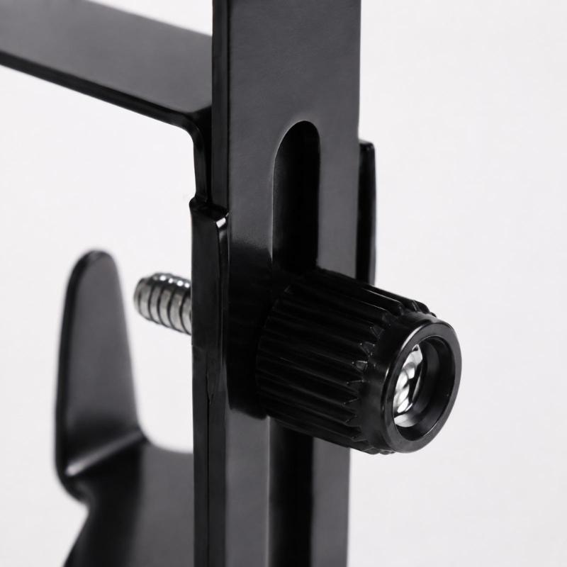 Christmas Stocking Hangers, 10 Pack Metal Mantel Holders with Turn-Screw Clamps for Shelf, Tabletop, and Square-Rail Holiday Displays