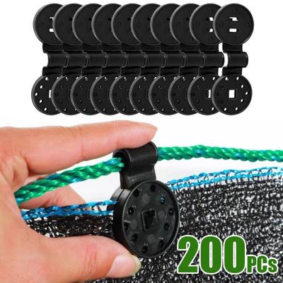 200 buc. Agrafe pentru pânză de umbră Agrafe pentru țesătură pentru umbră Accesorii Oelii pentru acoperire cu plasă de plasă Țesătură de protecție solară în seră de grădină