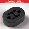 2Pcs Universal Car Polyurethane Exhaust Tail Pipe Mount Bracket Hanger Insulator Grommet Bushing Rod Support 11mm 2 Holes Repair