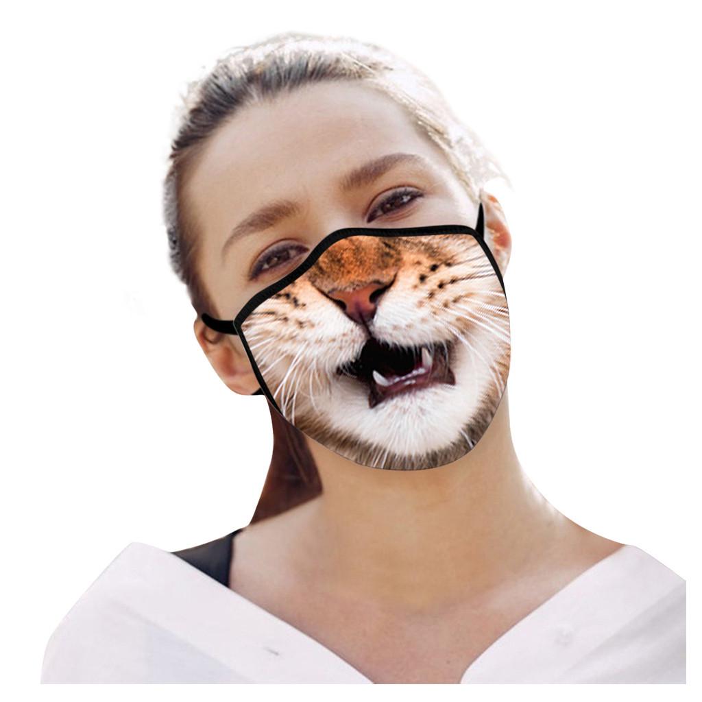 1PC Cute Print Washable Reusable Face Mask  Mask Anti-ultraviolet Mask
