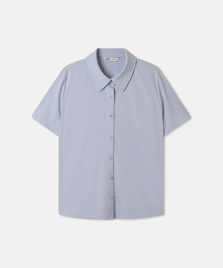 MIXXO Wrinkle-Free Short-Sleeve Blouse