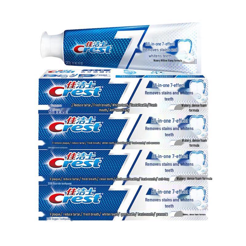 Crest All-in-One 7 Effects Toothpaste, 4-Pack