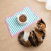 Leak-Proof Cat Head Shaped Pet Meal Mat Anti Slip Cat Bowl Mat Dog Food Mat Pet Placemat  Indoor