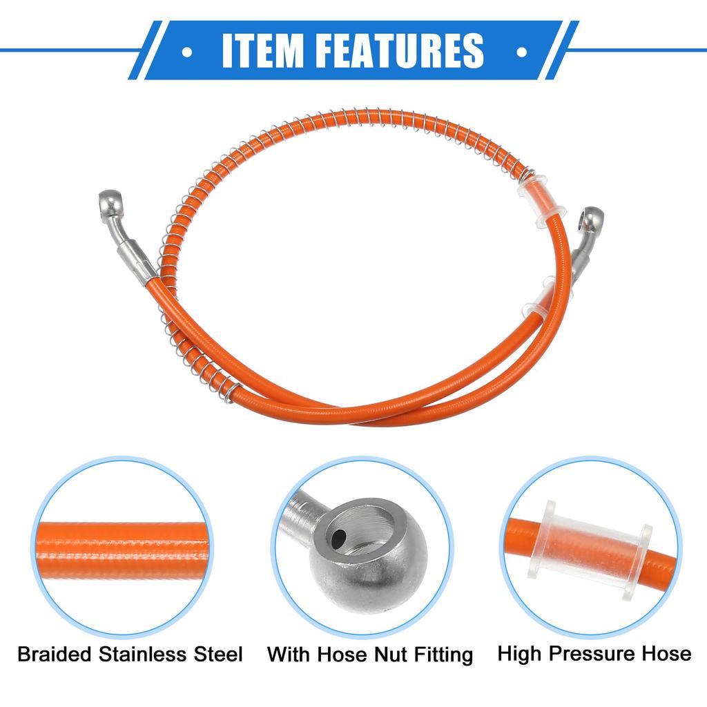 VekAuto Bike Brake Hose Clutch Hose Oil Hose with Spring