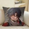 Game HSR Mortenax BBlade Square Sofa Pillow Cover Solid Color Living Room Home Decor Cushion Case