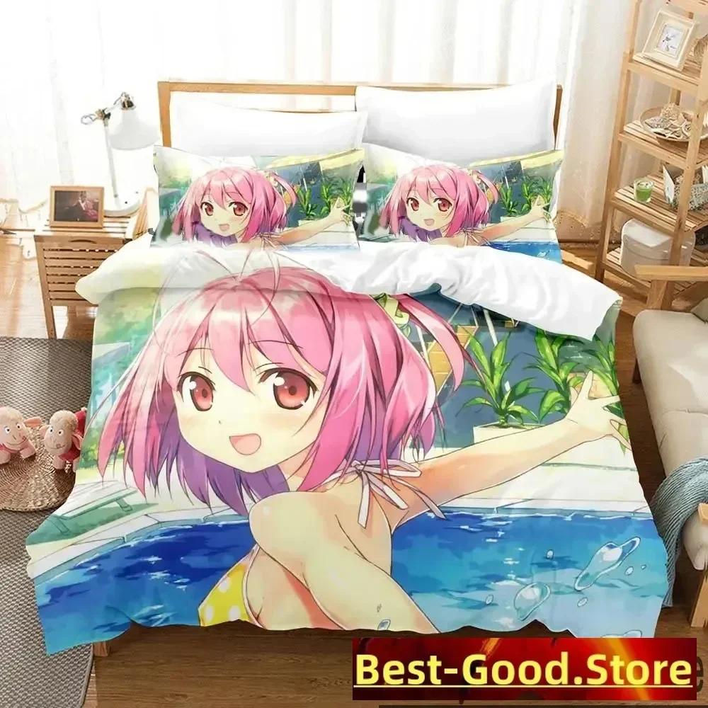 3D Print Anime The World God Only Knows Bedding Set Boys Girls Twin Queen King Size Duvet Cover Pillowcase Bed Boys Adult