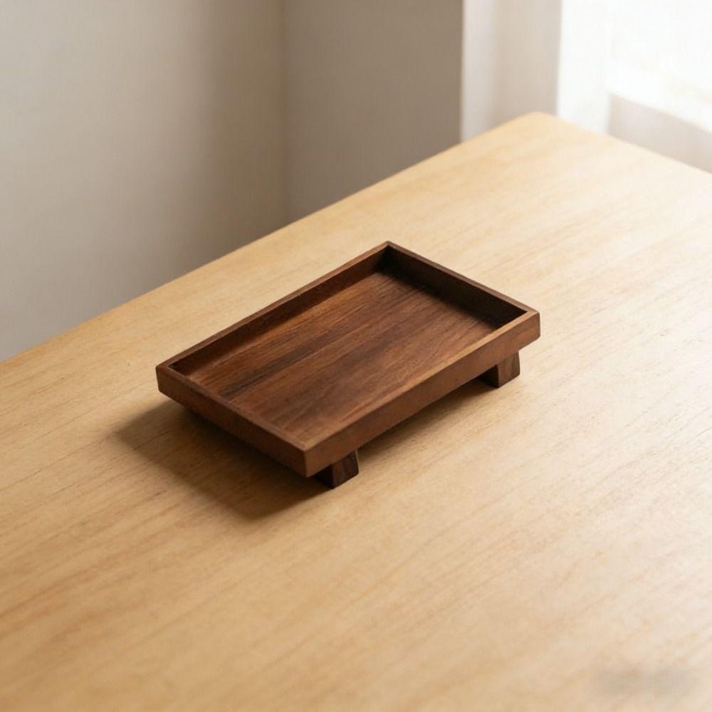 Japanese Style Gongfu Tea Tray Wooden Storage Tray Decorate Tray Dessert Pallet  Kitchen