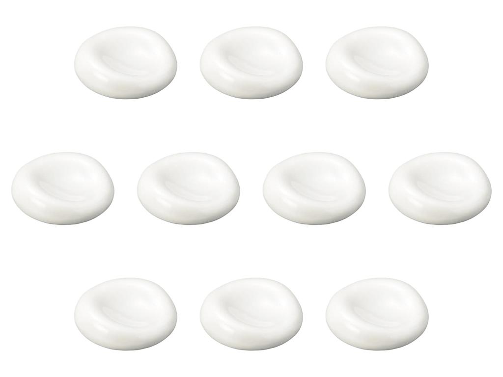 Set of 10 White Kata Peko Chopstick Rests x Chopstick Rests Setomonohonpo [4.2 1.5 cm]