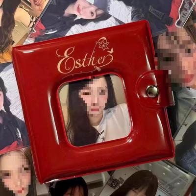 Yu Shuxin Starlight Retro Red 3-Inch Card Binder for Small Cards and Polaroids
