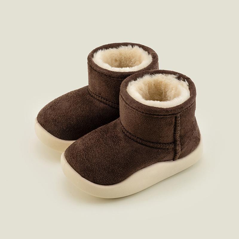 Children's Warm Snow Boots Baby  Plus Velvet Heel Cotton Shoes